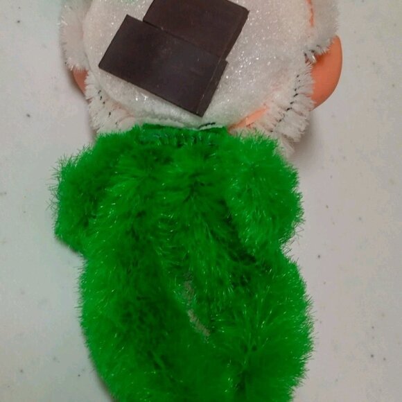 Vintage Handmade Pixie Elf Fridge Magnet Rubber Face Green Decor Kitschy - Picture 14 of 14